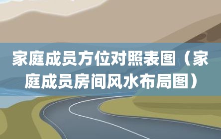 家庭成员方位对照表图（家庭成员房间风水布局图）
