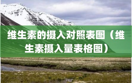 维生素的摄入对照表图（维生素摄入量表格图）