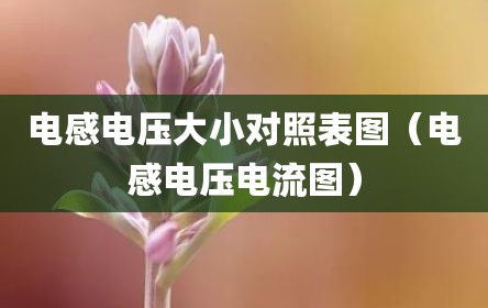 电感电压大小对照表图（电感电压电流图）