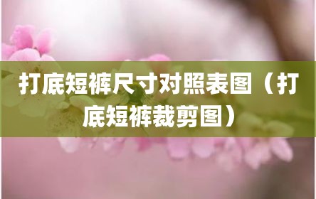 打底短裤尺寸对照表图（打底短裤裁剪图）