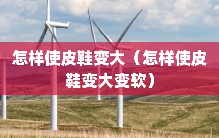 怎样使皮鞋变大（怎样使皮鞋变大变软）