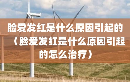 脸爱发红是什么原因引起的（脸爱发红是什么原因引起的怎么治疗）