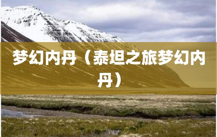 梦幻内丹（泰坦之旅梦幻内丹）