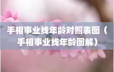 手相事业线年龄对照表图（手相事业线年龄图解）