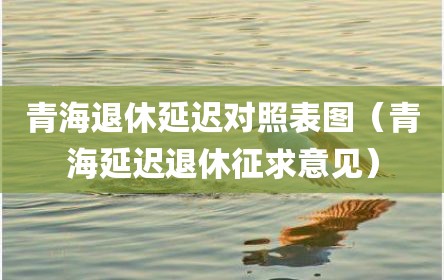 青海退休延迟对照表图（青海延迟退休征求意见）