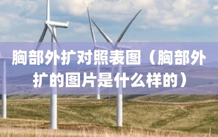 胸部外扩对照表图（胸部外扩的图片是什么样的）