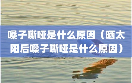 嗓子嘶哑是什么原因（晒太阳后嗓子嘶哑是什么原因）