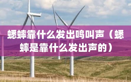 蟋蟀靠什么发出鸣叫声（蟋蟀是靠什么发出声的）