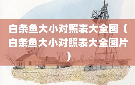 白条鱼大小对照表大全图（白条鱼大小对照表大全图片）