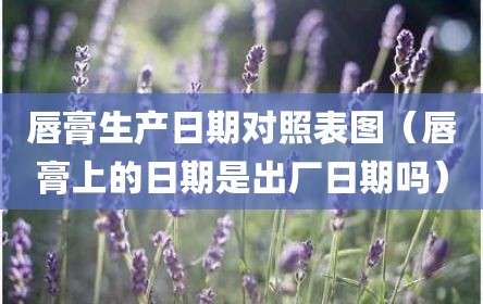唇膏生产日期对照表图（唇膏上的日期是出厂日期吗）