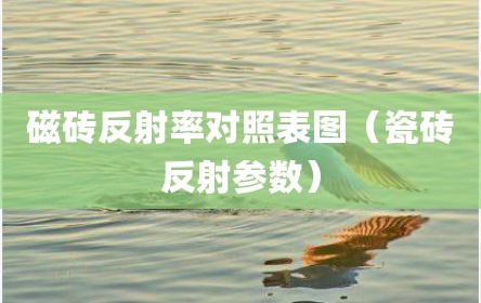 磁砖反射率对照表图（瓷砖反射参数）