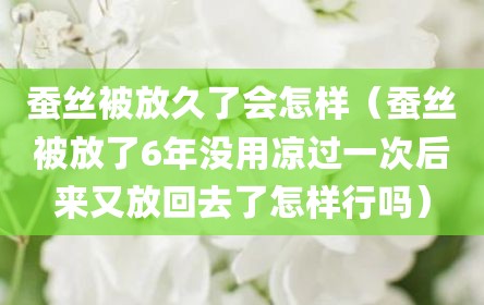 蚕丝被放久了会怎样（蚕丝被放了6年没用凉过一次后来又放回去了怎样行吗）