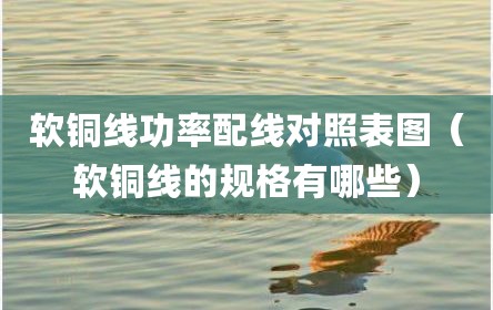 软铜线功率配线对照表图（软铜线的规格有哪些）