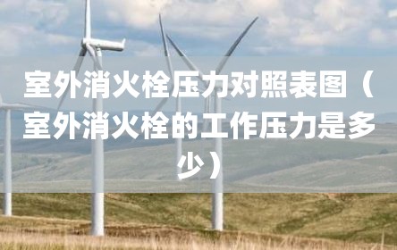 室外消火栓压力对照表图（室外消火栓的工作压力是多少）