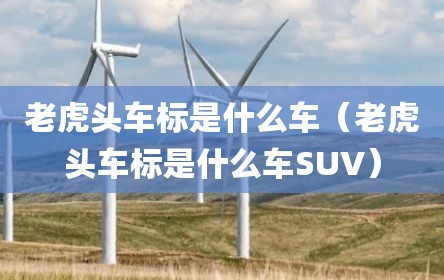 老虎头车标是什么车（老虎头车标是什么车SUV）