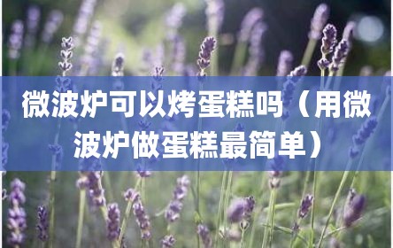 微波炉可以烤蛋糕吗（用微波炉做蛋糕最简单）