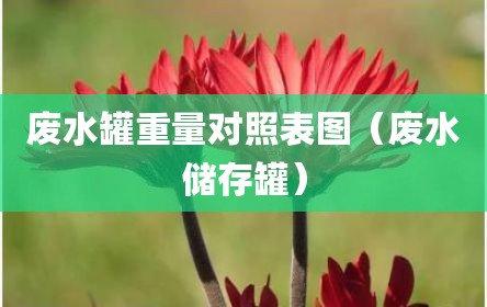 废水罐重量对照表图（废水储存罐）