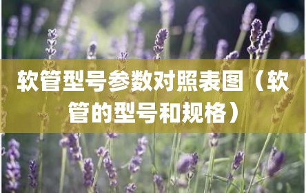 软管型号参数对照表图（软管的型号和规格）