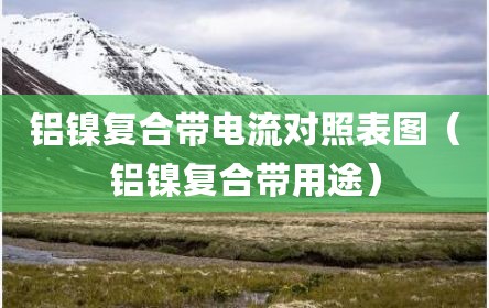 铝镍复合带电流对照表图（铝镍复合带用途）