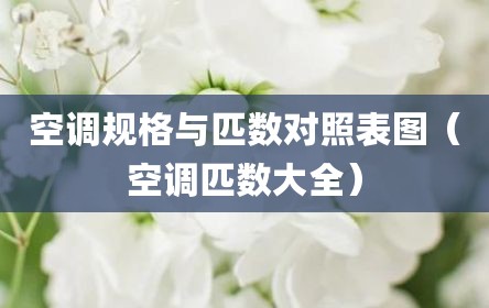 空调规格与匹数对照表图（空调匹数大全）