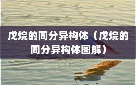 戊烷的同分异构体（戊烷的同分异构体图解）