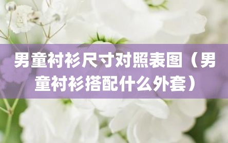 男童衬衫尺寸对照表图（男童衬衫搭配什么外套）