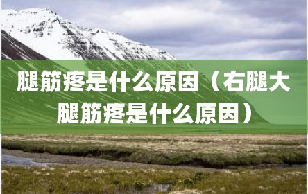 腿筋疼是什么原因（右腿大腿筋疼是什么原因）