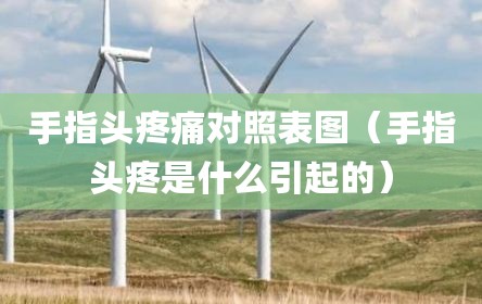 手指头疼痛对照表图（手指头疼是什么引起的）