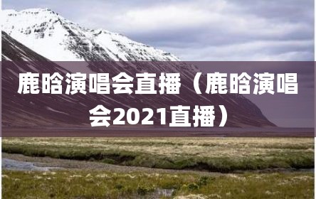 鹿晗演唱会直播（鹿晗演唱会2021直播）