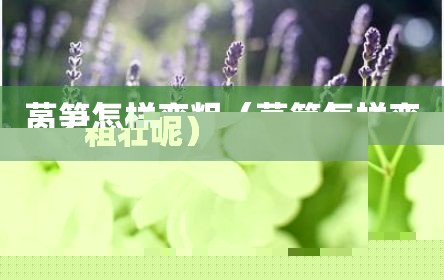莴笋怎样变粗（莴笋怎样变粗壮呢）