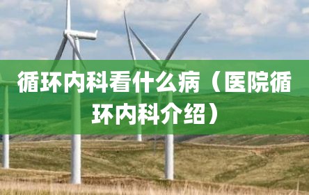 循环内科看什么病（医院循环内科介绍）