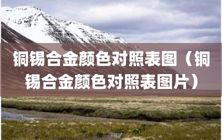 铜锡合金颜色对照表图（铜锡合金颜色对照表图片）