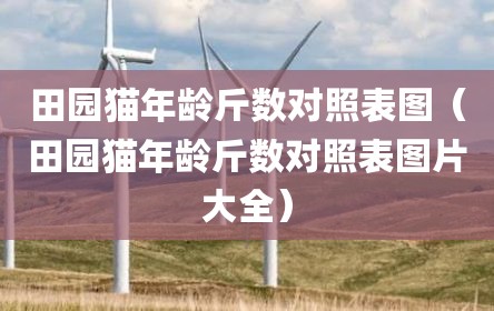 田园猫年龄斤数对照表图（田园猫年龄斤数对照表图片大全）
