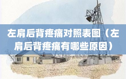 左肩后背疼痛对照表图（左肩后背疼痛有哪些原因）