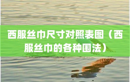 西服丝巾尺寸对照表图（西服丝巾的各种围法）