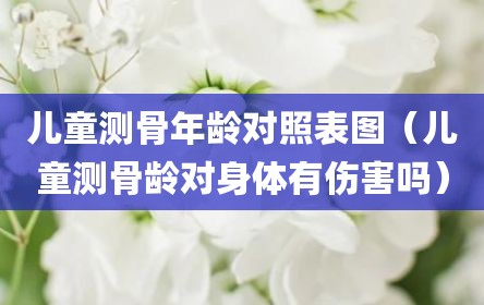 儿童测骨年龄对照表图（儿童测骨龄对身体有伤害吗）