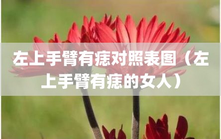 左上手臂有痣对照表图（左上手臂有痣的女人）