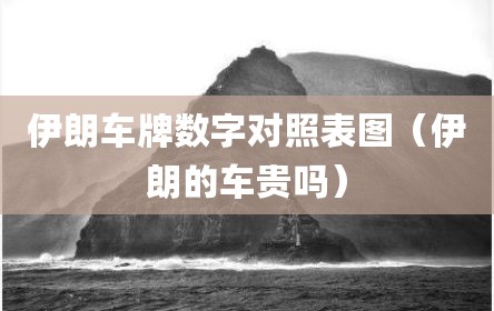 伊朗车牌数字对照表图（伊朗的车贵吗）