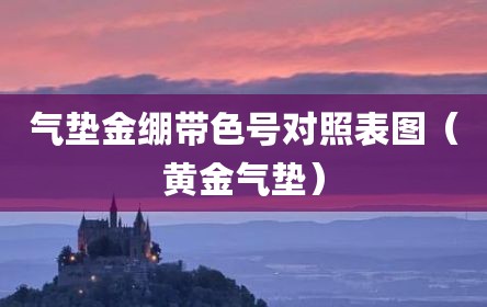 气垫金绷带色号对照表图（黄金气垫）