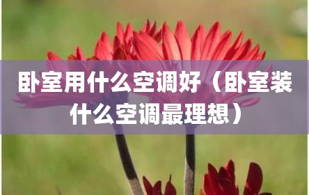 卧室用什么空调好（卧室装什么空调最理想）