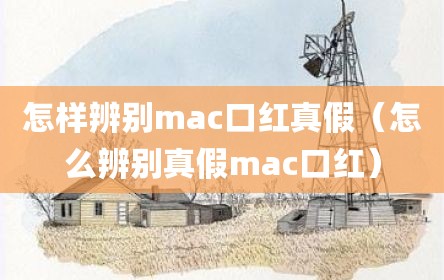 怎样辨别mac口红真假（怎么辨别真假mac口红）