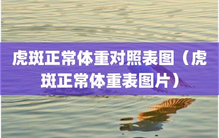虎斑正常体重对照表图（虎斑正常体重表图片）