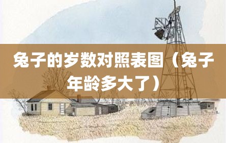 兔子的岁数对照表图（兔子年龄多大了）