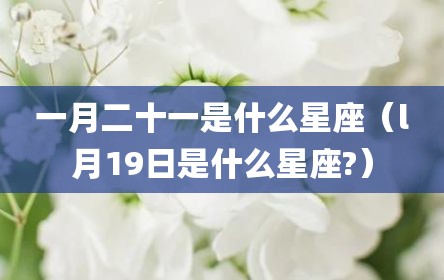 一月二十一是什么星座（l月19日是什么星座?）