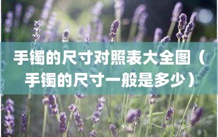 手镯的尺寸对照表大全图（手镯的尺寸一般是多少）