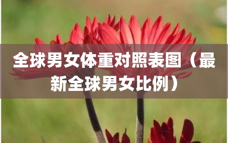 全球男女体重对照表图（最新全球男女比例）