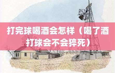 打完球喝酒会怎样（喝了酒打球会不会猝死）