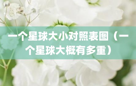 一个星球大小对照表图（一个星球大概有多重）