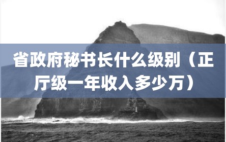 省政府秘书长什么级别（正厅级一年收入多少万）