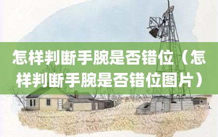 怎样判断手腕是否错位（怎样判断手腕是否错位图片）